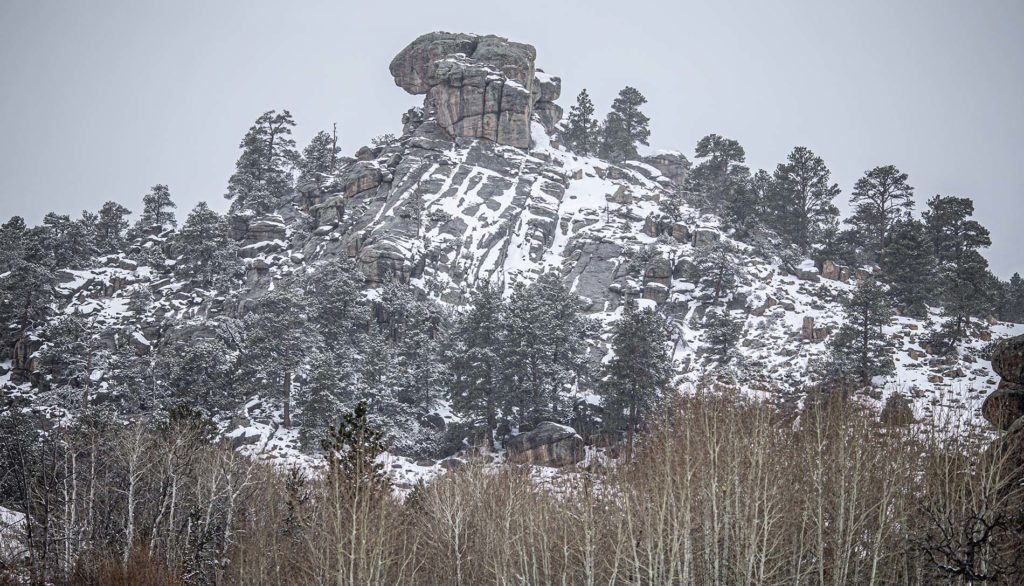 Wyoming Mountains in the snow