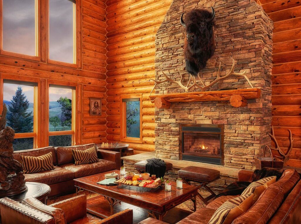 Wagonhound Reid Creek Lodge Great Room